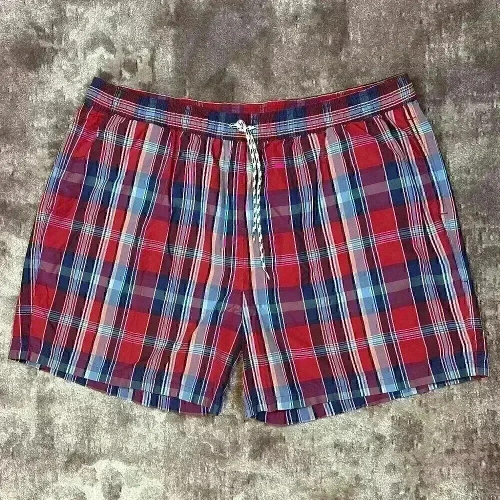 Brooks Brothers Plaid Swim Trunks - XXL